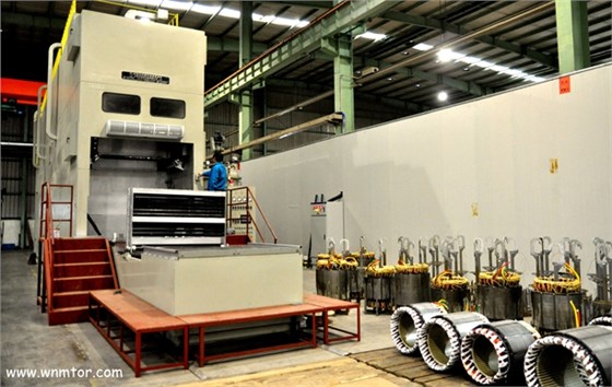 皖南電機(jī)控股威能電機(jī)公司自動(dòng)真空連續(xù)浸漆機(jī)正式投入使用 皖南電機(jī)控股威能電機(jī)公司自動(dòng)真空連續(xù)浸漆機(jī)正式投入使用